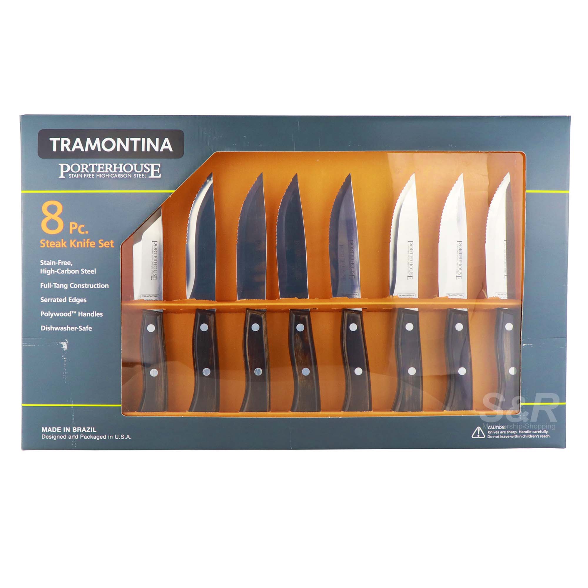 Tramontina Porterhouse Steak Knives Set 8pcs